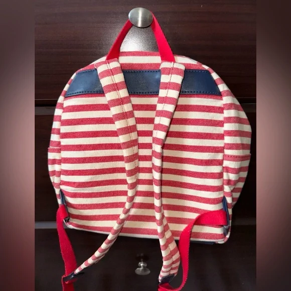 Tommy Hilfiger red/white striped backpack - Picture 3 of 4